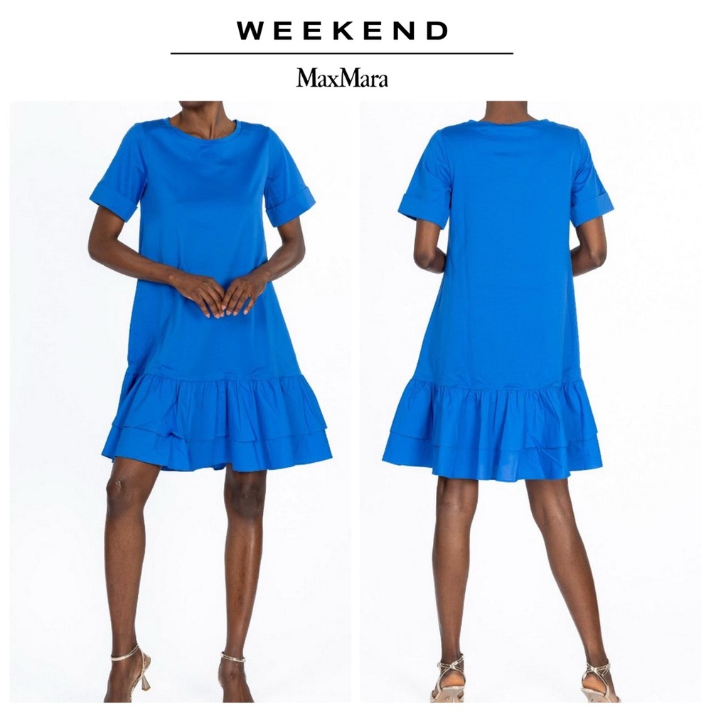 NWOT MaxMara Weekend Vanna Mini Dress in Blue